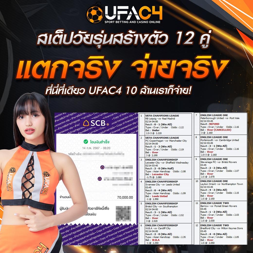 ufa8 เว็บตรง เครดิตฟรี ฝากถอนไว ระบบรวดเร็วที่สุดในไทย
